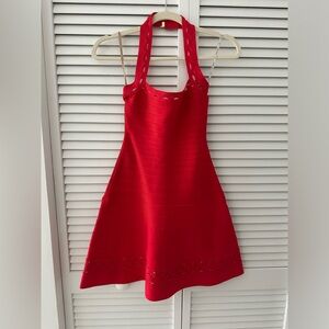 Herve Leger Halter Dress